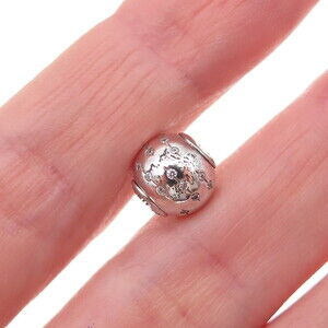 Pandora 925 Sterling Silver C Z Essence Trust Slide Bead Charm
